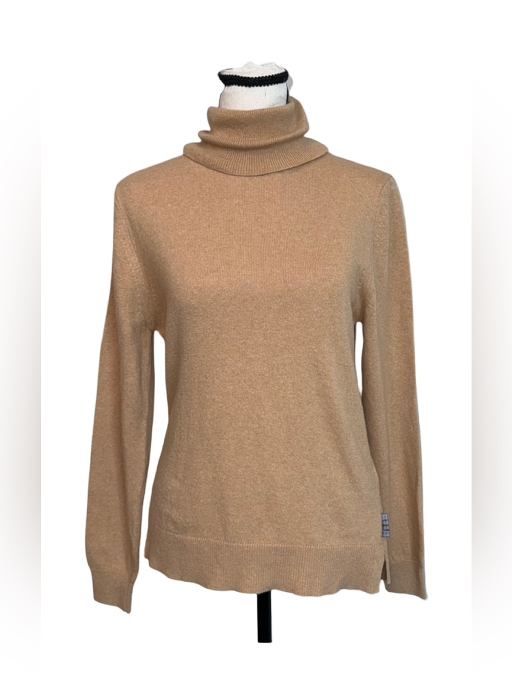 Barbour Pendle Roll Women’s Collar Sweater Caramel, Size 4, NWT, MSRP $120